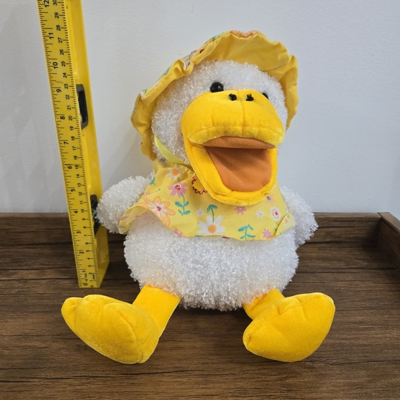 Chrisha Playful Plush 13" Duck Plush Hand Puppet Quacking Stuffed Animal - Picture 1 of 11